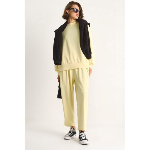 Langere Mouwen Crew Neck Gebreid Twee-Delig Set