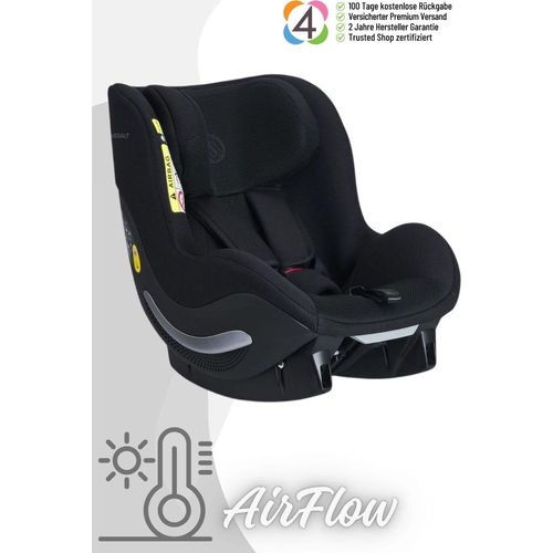 Avionaut AeroFIX RWF AirFlow - Rückwärtsgerichteter Kindersitz (0-18 kg), Farbe Kindersitz:Black
