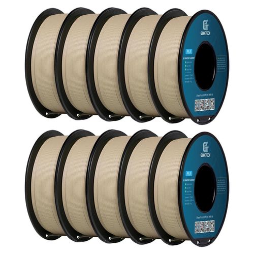 PLA Holzfilament - 3D-Druckerfilament - Durchmesser 1,75 mm - Gewicht 10 kg - Länge 343 m - Für FDM - Vakuumverpackt - Original-Holz