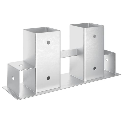 vidaXL Hilfsmittel für Holzstapel 12 Stk. Silber 34 x 10 x 15 cm Stahl