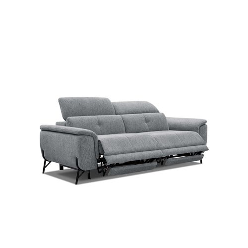 SOFA AVENA 3-Sitzer mit 2 Relaxfunktionen, grau