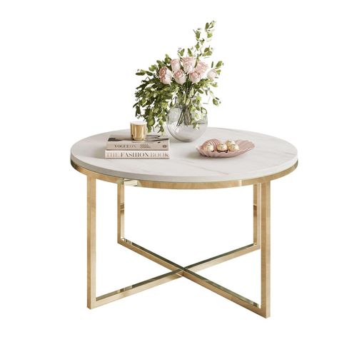 COUCHTISCH CIRI-X LEVANTO mit vergoldeter Basis