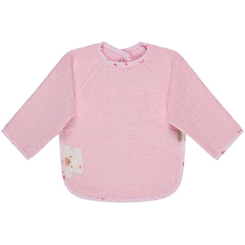 Lätzchen STERNTALER "Ärmellätzchen BÄR Betty", Baby, rosa, Baumwolle, Lätzchen