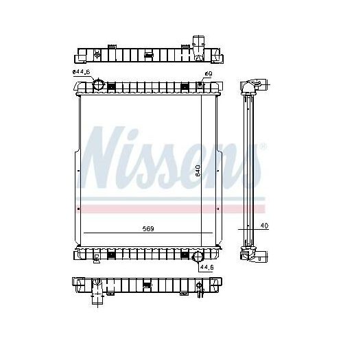 NISSENS 63332 Kühler Wasserkühler Motorkühler für IVECO EuroCargo I-III EuroCargo V EuroCargo IV EuroFire