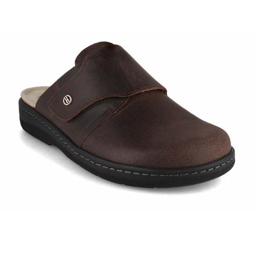 Hickersberger Leder Clog für Herren Vario, braun 43