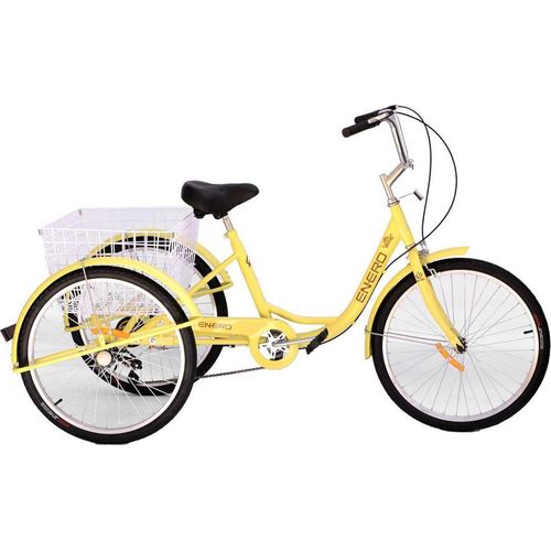 Enero 3-Rad-Fahrrad 24 "Rehabilitation Vanille