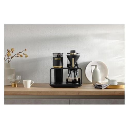 Melitta 1024-02, Filterkaffeemaschine, Kaffeebohnen, Eingebautes Mahlwerk, 1515 W, Schwarz, Gold