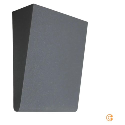 Außenlampe Wandleuchte Led Leuchte Cuneo Anthrazit Aluminium Methacrylat 20 Cm