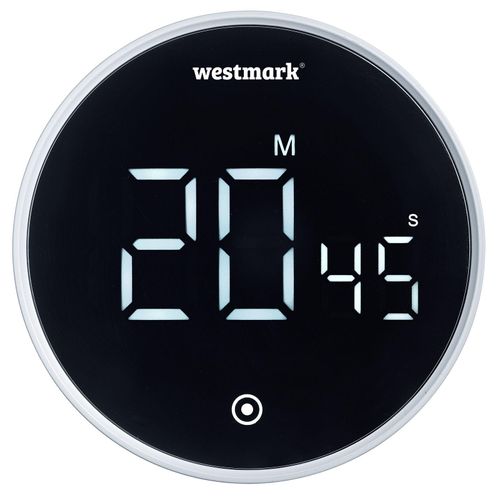 Eieruhr WESTMARK "Kurzzeitmesser »Round«", schwarz, B:7,8cm H:2,6cm L:7,8cm, Kunststoff, Kurzzeitmesser, Timer mit Magnet
