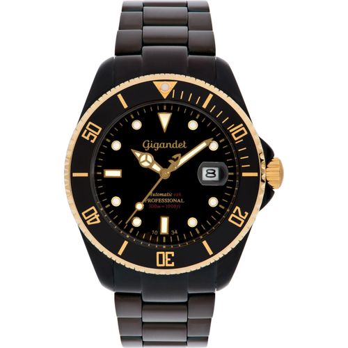 Gigandet Automatikuhr Edelstahl Schwarz Sea Ground - G2-014