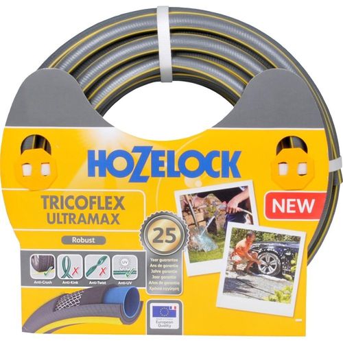 Hozelock 116256, 50 m, Grau, Gelb, Nur der Schlauch, PVC, 2,5 cm, -20 - 40 °C