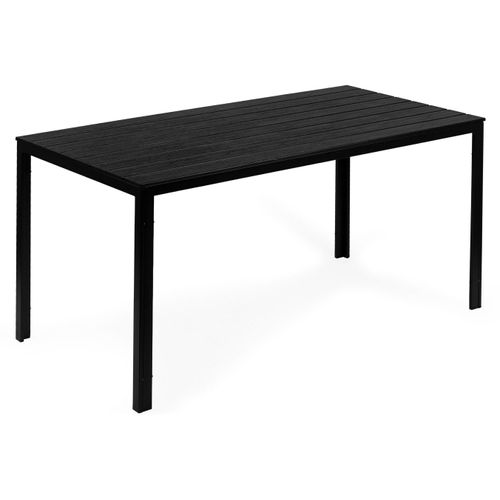 Gastronomie-Gartentisch 156 x 78 cm Schwarz