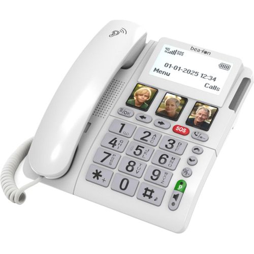 Beafon ML10 LTE Analoges Telefon Anrufer-Identifikation Weiß