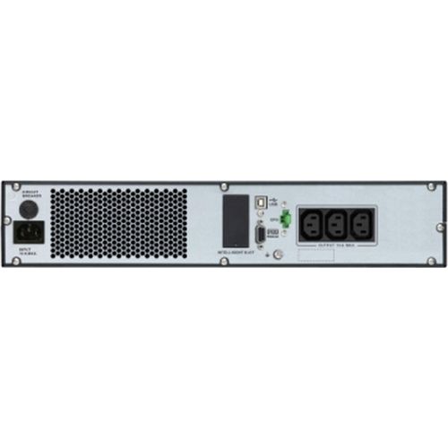 APC Easy UPS On-Line, 1000VA/900W, Rackmontage 2HE, 230V, 3x IEC C13 Ausgänge, Intelligenter Kartensteckplatz, LCD, mit Rackmontagekit, 1 kVA, 900 W, Sine, 110 V, 285 V, 40 - 70 Hz