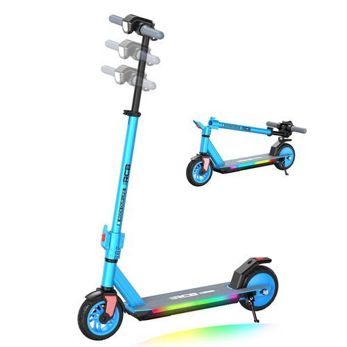RCB R12 PRO Kinder E-Scooter 18 km/h – Höhenverstellbar, Faltbar, 7" Vollreifen, 150W Motor, bis 60 kg, für Kinder 6–12 Jahre