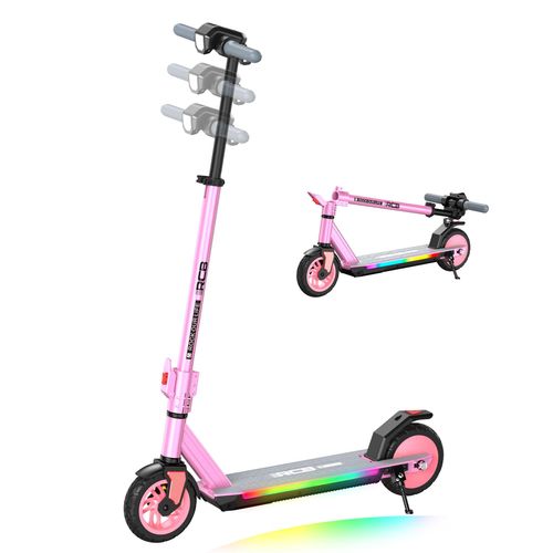 RCB R12 PRO Kinder E-Scooter 18 km/h – Höhenverstellbar, Faltbar, 7" Vollreifen, 150W Motor, bis 60 kg, für Kinder 6–12 Jahre