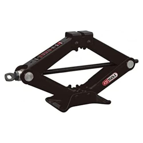 KS Tools Wagenheber 160.0724, Scherenwagenheber, 1500 kg, Mini-Format, 9,5 cm zusammengeklappt