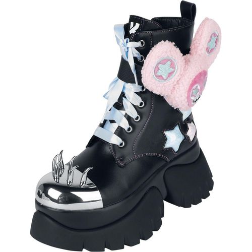 KOI Boot Damen Frunkrocker Sidekick Platform Boots schwarz EU38