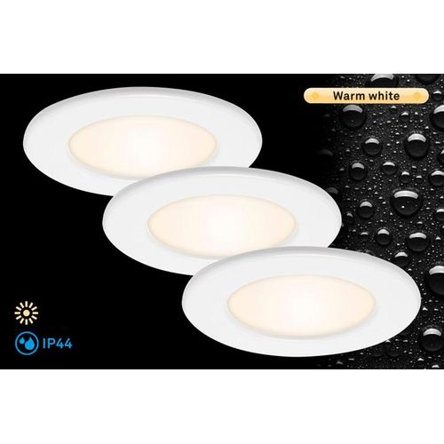BRILONER LEUCHTEN LED Einbauleuchte "THIN", weiß, Leuchten