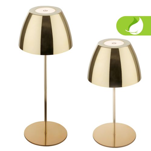 BRILONER LEUCHTEN Tischleuchte "Serina Akku Tischleuchte", gold, Leuchten, Tischleuchte