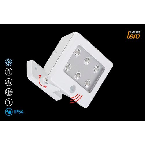 LED Außen-Wandleuchte BRILONER LEUCHTEN "KOLLIG", weiß, Leuchten, LED Außenwandleuchte