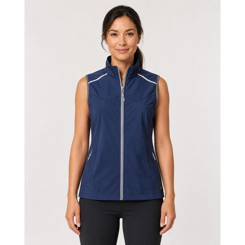 Softshellweste LPO "Softshellweste Hellen", Damen, Gr. 44L, blau (navy blazer), Softshell, 100% Polyester, regular fit hüftbedeckend, Westen