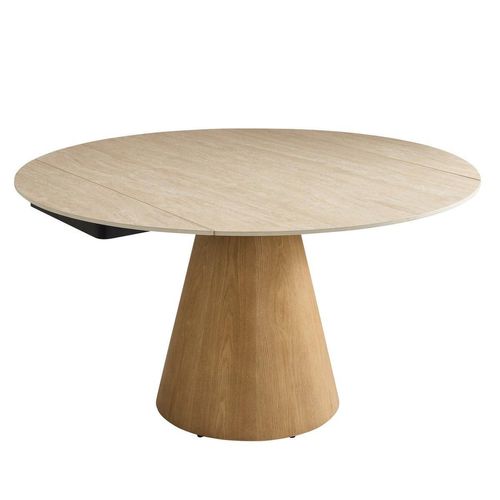 KERAMIKTISCH mit Erweiterungen Rund 135/180/90 cm