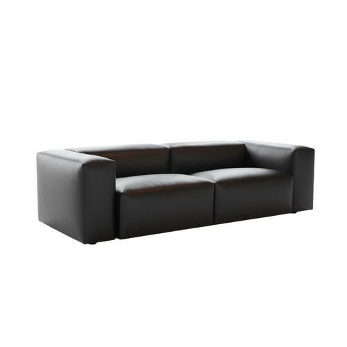SOFA CELESTE Schwarz Lederfaserstoff
