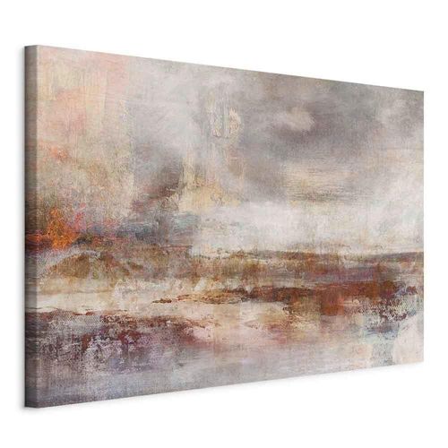 Leinwand Transience Weiß/Cognac ca. 120x80cm