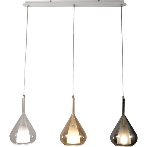 Lila LED-Hängeleuchter aus Metall und Borosilikatglas 3481-48-297 Fabas Luce