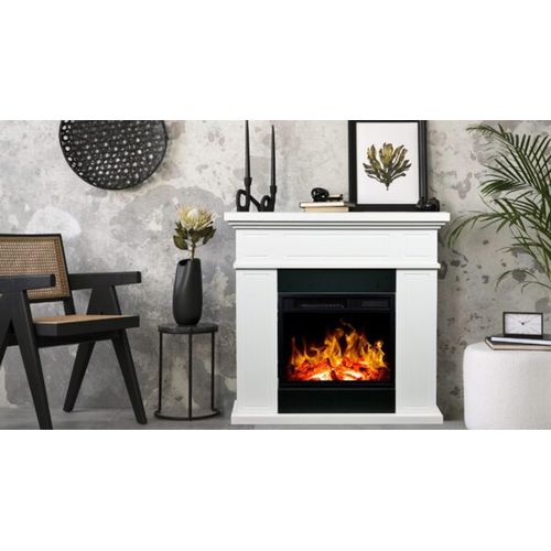 aflamo Elektrokamin LED Elektrokamin FARO weiß Maße: 84 x 88 x 26 cm«