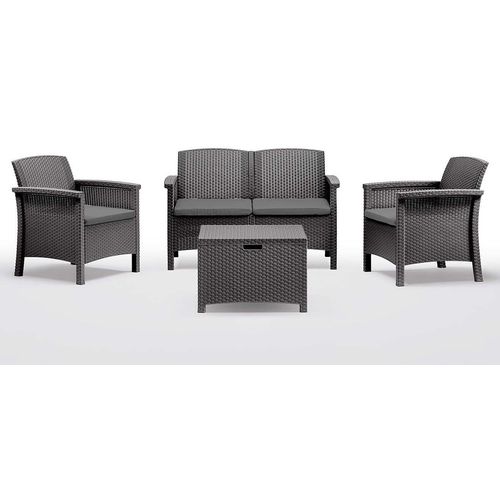 Carrefour 8003723491676, Grau, Harz, 4 Sitz(e), 60 cm, 55 cm, 41 cm