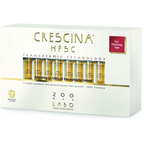 CRESCINA Transdermische Behandlung zur Unterstützung des Haarwuchses bei Männern (Grad 200) 20 × 3,5 ml