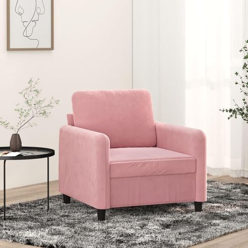 CLORIS Sessel Rosa 60 cm Samt - Ecksofas LL0000257616