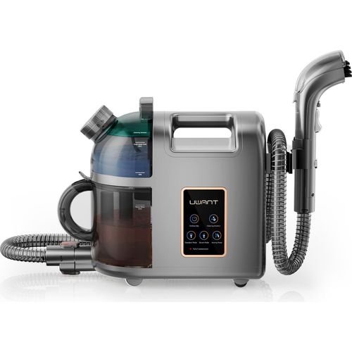Uwant B200, Polsterreiniger Gerät, 1900W, Dampfreinigungsfunktion | Für Teppiche, Sofas, Vorhänge, Kleidung | 74DB, 12000Pa, Grau