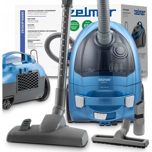 Zelmer ZVC032P, 800 W, Trocken, Kombi, 2,5 l, EPA, Filterung