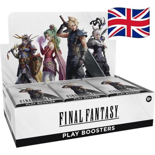 FINAL FANTASY Play Booster Display (EN) – T 30 Booster‑Packs | Universes Beyond | TCG + Heartforcards® Versandschutz