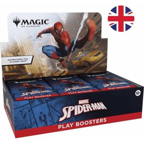 Magic the Gathering Marvels Spider Man Play Booster Display ENG+Heartforcards®Versandschutz