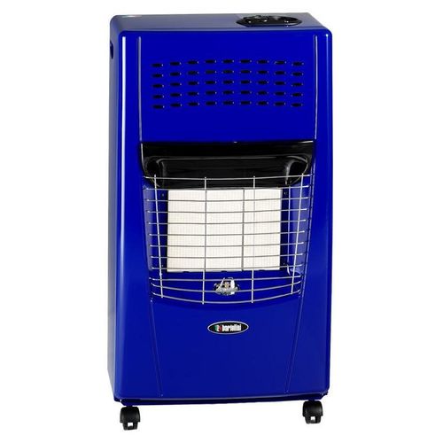 Bartolini Gasheizofen Flüssiggas Bella I Blau IB202IT 4200W Infrarot Piezoelektrisch 3 Keramikplatten 120m³