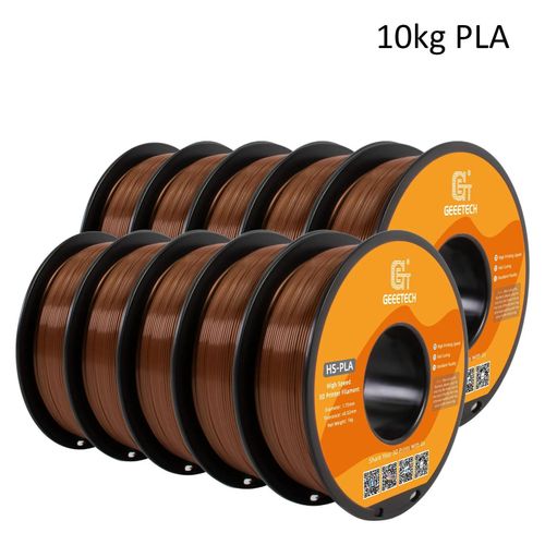 3D-Drucker Filament - PLA 1,75 mm - Hohe Druckgeschwindigkeit - Schnelle Aushärtung - 1 kg Spule - Hohe Präzision - Braun