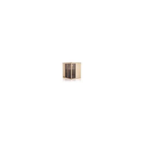 Finnische Sauna 2 Glasfenster AFO 4/5 Plätze 194x194 x H.199 cm MDLT