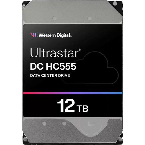 WD Ultrastar DC HC555 - Festplatte - Datencenter - 12 TB - intern - 3.5" (8.9 cm) - SAS 12Gb/s - 7200 rpm - Puffer: 512 MB
