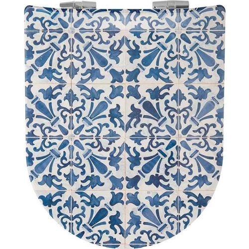 OLFA-Sitz mit abgesenktem Mechanismus und Azulejo-Motiven