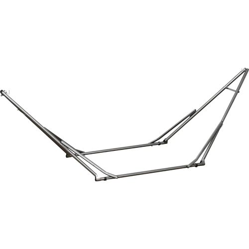 2-in-1 Hängemattenständer, wetterbeständig, Wäscheständer, 290 cm x 92 cm x 88 cm, Schwarz