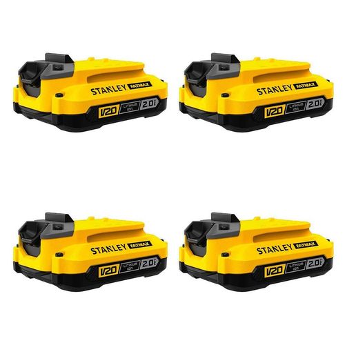 Pack mit 4 baterías STANLEY SFMCB202 (18V - 2,0 Ah)