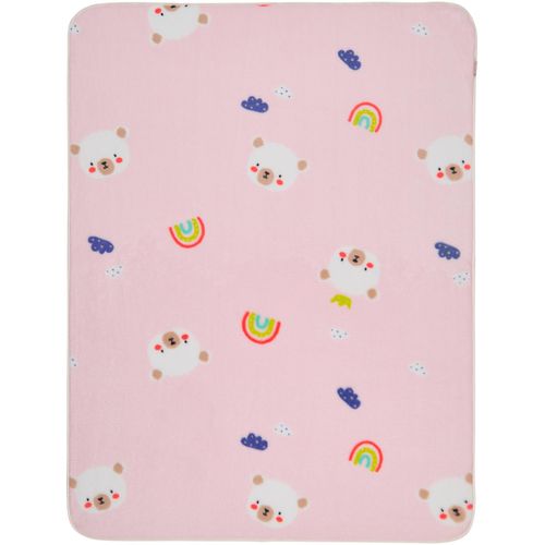 Babydecke STERNTALER "Babydecke Familie Bär", rosa, B:75cm L:100cm, Obermaterial: 100% Polyester, Wohndecken, Babydecke