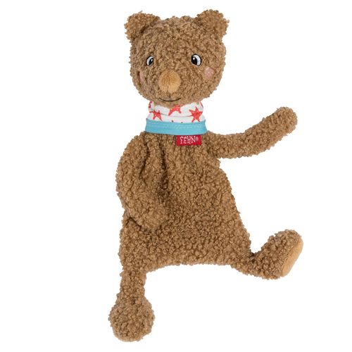 Kuscheltuch FEHN "FredErik, Bär klein", Baby, braun, Plüsch, Schnuffeltücher
