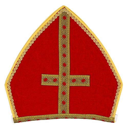 Mitra "Bischof", rot