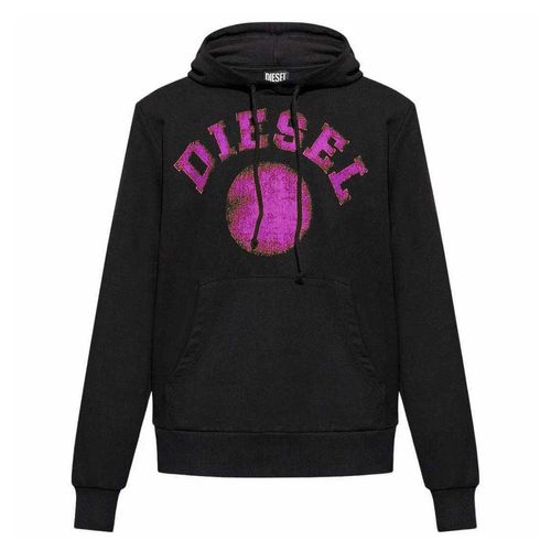 Diesel Mannen Verstoorde Hoodie (Zwart)