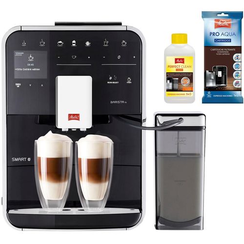 MELITTA Kaffeevollautomat "Barista TS Smart F850-102, schwarz", schwarz, B:25,9cm H:37,2cm T:46,7cm, Kaffeevollautomaten, 21 Kaffeerezepte & 8 Benutzerprofile, 2-Kammer Bohnenbehälter, Kaffeevollautomat